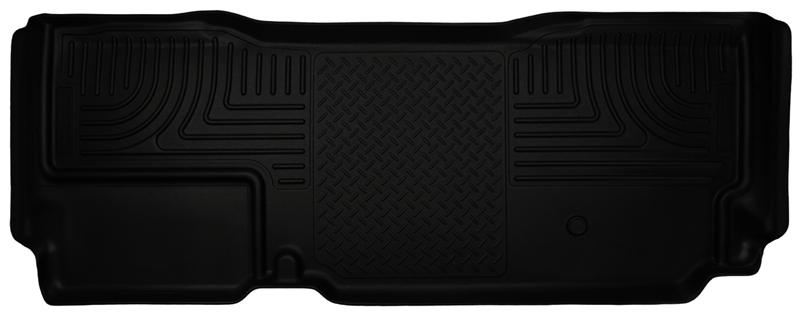 Ford F350 Floor Mat - Rear - Husky Liners - WeatherBeater - Black - `11-`15